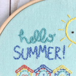 Hello Summer PDF Hand Embroidery Pattern image 3