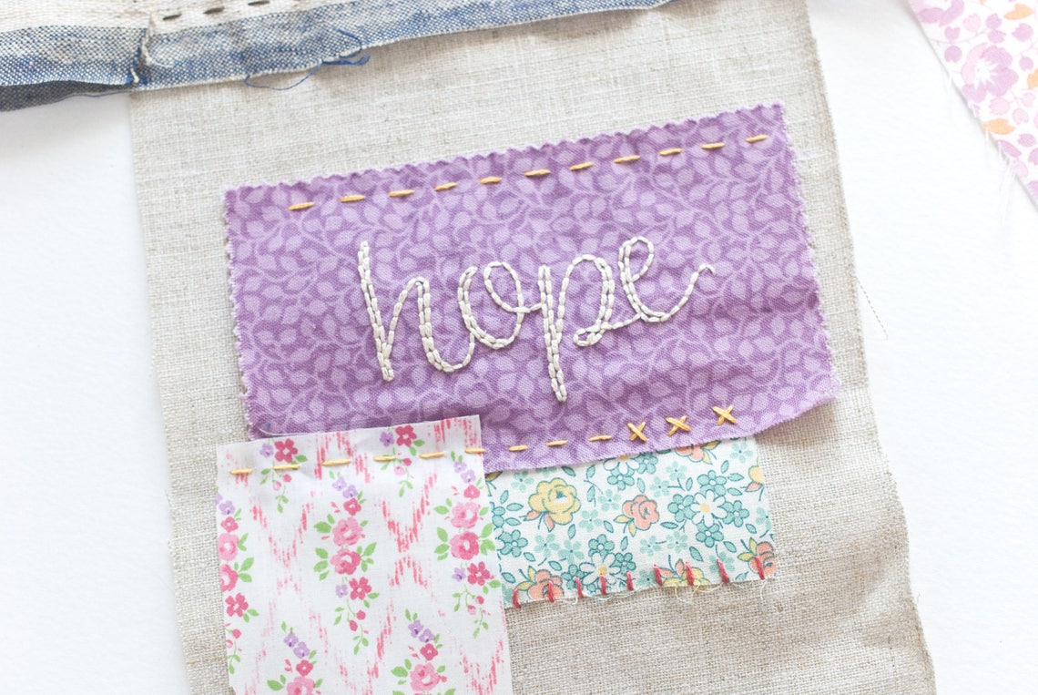 Prayer &amp; Encouragement Words PDF Hand Embroidery Pattern - Etsy