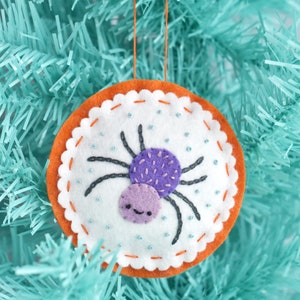 Not-So-Spooky Felt Ornaments DIY Halloween Project with PDF Patterns and Instructions image 6