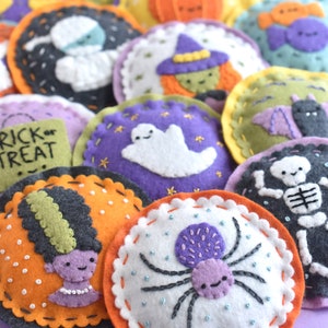 Not-So-Spooky Felt Ornaments DIY Halloween Project with PDF Patterns and Instructions image 7