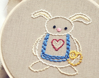 Curiouser - Alice-Inspired Printable Embroidery Pattern