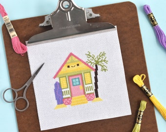 Tiny Houses Through the Year Cross Stitch Patterns