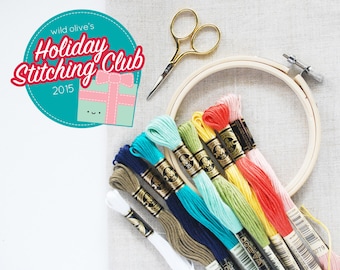 Holiday Stitching Club - Embroidery & Quilting Project