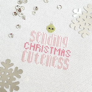 Sending Christmas Cuteness Kawaii Cross Stitch Chart Advent Calendar Stitching Club image 1