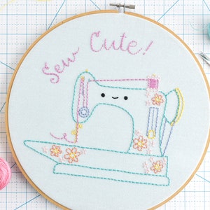 Sew Cute PDF Hand Embroidery Pattern image 1