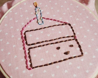 PDF Embroidery Pattern - Happy Birthday