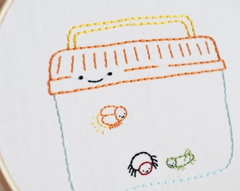 PDF Embroidery Pattern - Teeny Tiny Creepy Crawlies