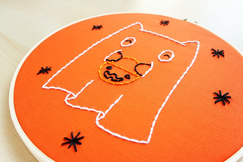 Halloween Cuties Wild Olive The Pink Samurai Embroidery Pattern PDF image 3