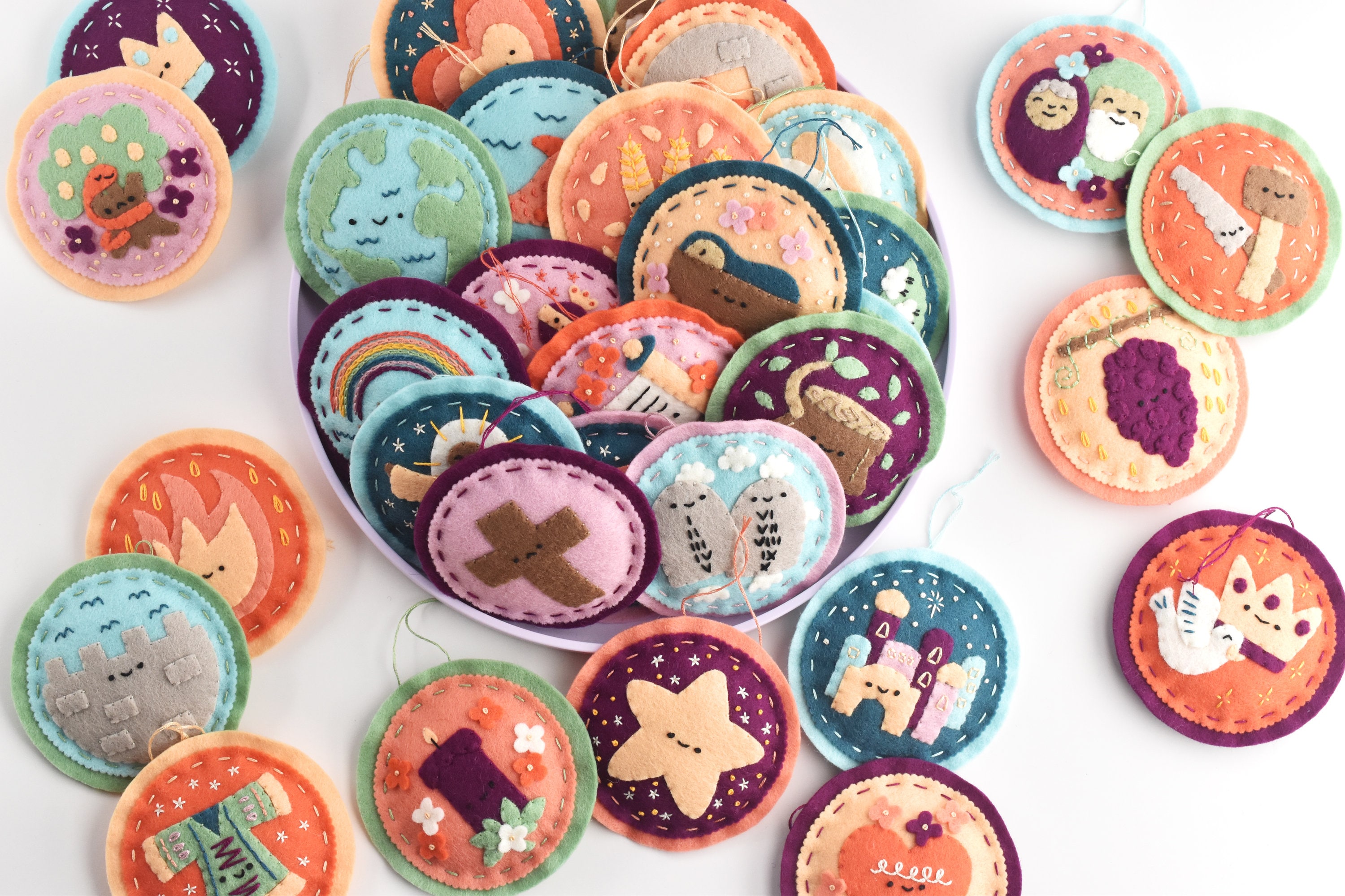 Jesse Tree Advent Felt Ornaments - DIY Project PDF Patterns for ...