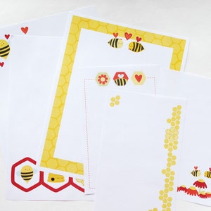 A Heart Full of Honey Printable Paper Pack PDF image 4