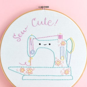 Sew Cute PDF Hand Embroidery Pattern image 7