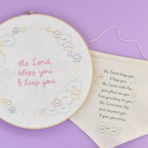 The Blessing - Deuteronomy 6 Scripture PDF Hand Embroidery Pattern