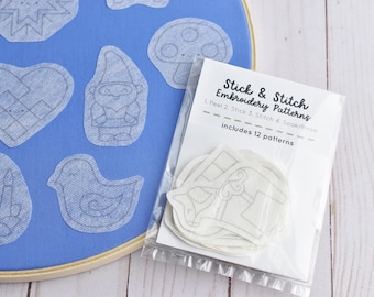 Svenska Sweeties Stick & Stitch Embroidery Patterns - Kawaii Scandinavian Designs