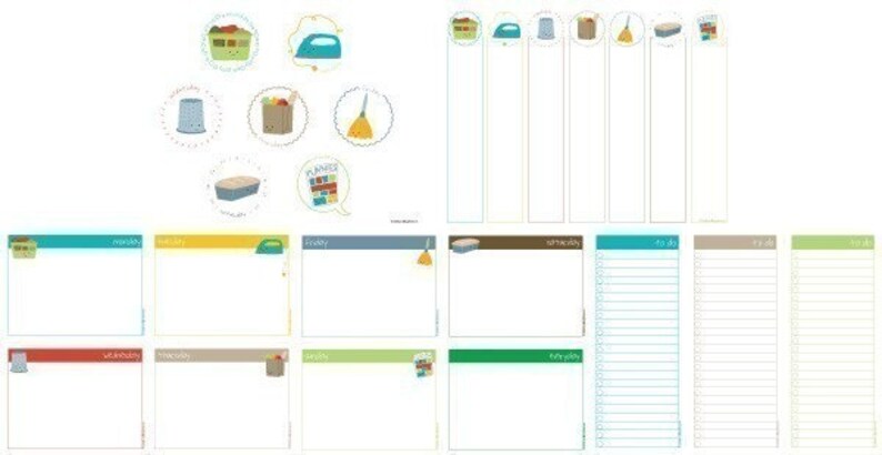 Printable Lists and Planner Pages Chores of the Week image 4