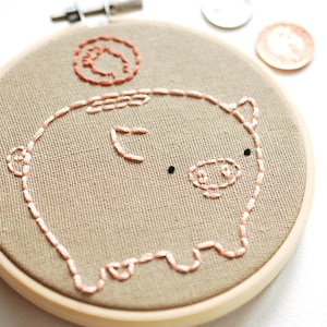 Money Mates - Spending and Saving Currency Embroidery Pattern PDF