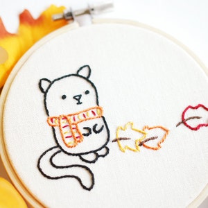 I Like Autumn - Fall Favorites Hand Embroidery Pattern