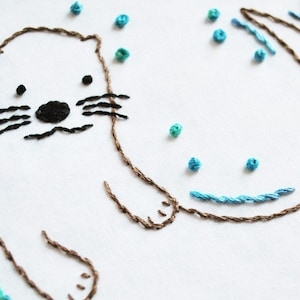 Little Fox Hand Embroidery PDF Pattern Instand Digital - Etsy Israel