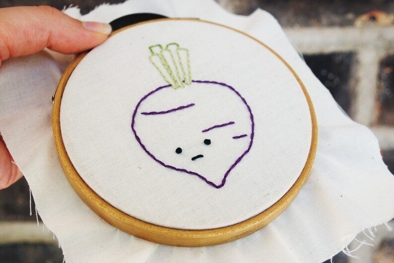 Vegetable Produce Pals Food Embroidery Pattern image 1