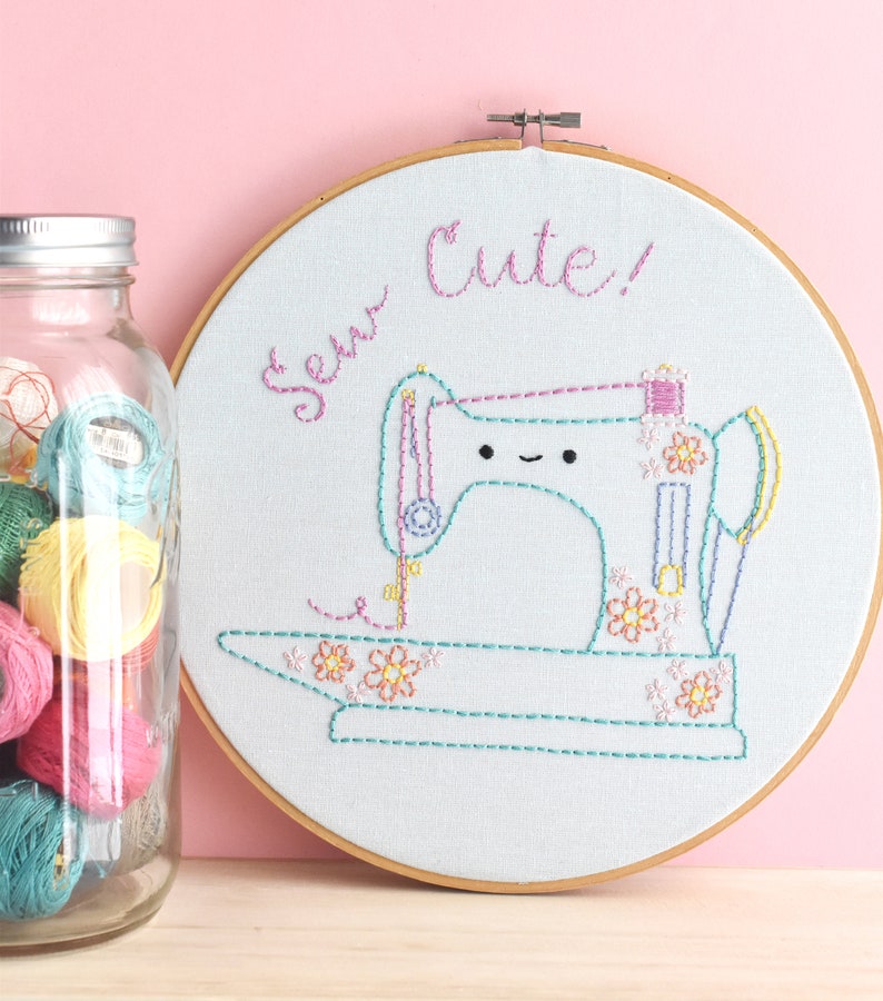 Sew Cute PDF Hand Embroidery Pattern image 3