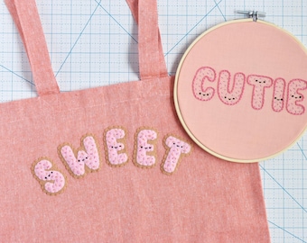 Sprinkles Alphabet Felt Appliqué & Embroidery Pattern PDF