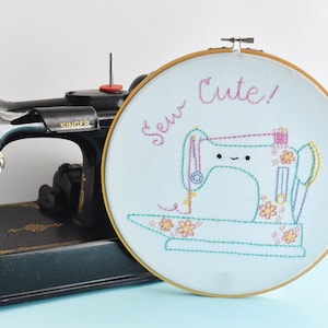 Sew Cute PDF Hand Embroidery Pattern image 2