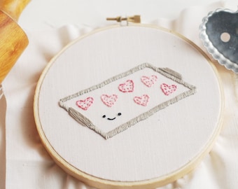 Baked with Love - Valentine's Treats PDF Hand Embroidery Pattern