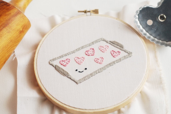 Baked With Love - Valentine's Treats PDF Hand Embroidery Pattern