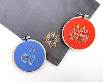 Svenska Sweeties PDF Embroidery Pattern - Kawaii Scandinavian Designs