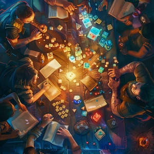 The Imagination Game Digital Poster | Dungeons and Dragons Poster| DnD Poster | Dungeon Master Gift | Dungeons and Dragons Illustration