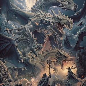 The Immortal Trio Digital Poster | Dungeons and Dragons Poster| DnD Poster | Dungeon Master Gift | Dungeons and Dragons Illustration