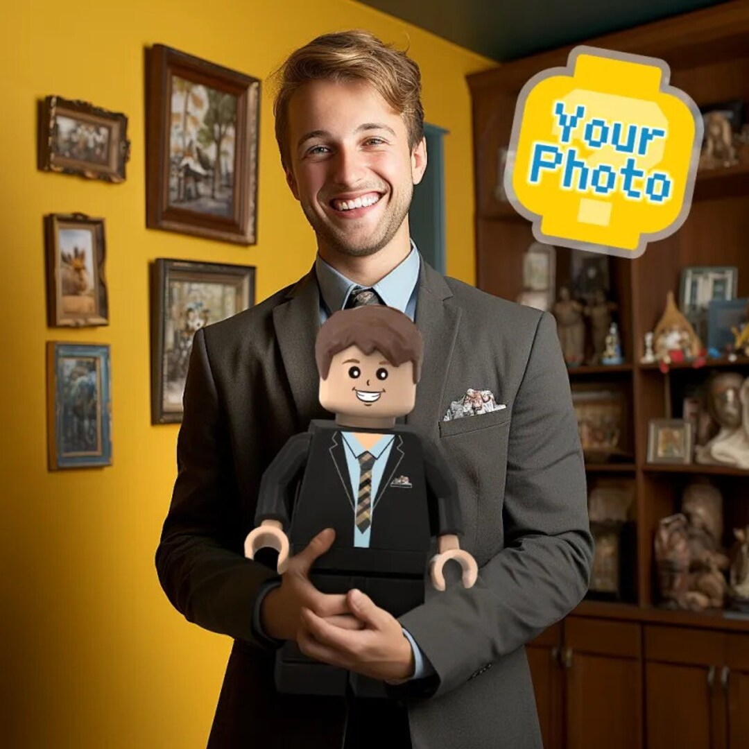 3D Print Custom Giant Minifigs Personalized Photo Giant Minifigs Turn ...