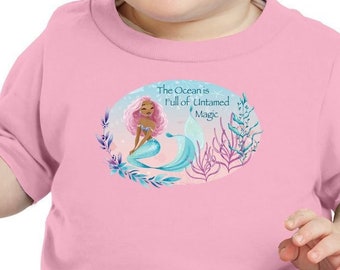 Infant Mermaid 'The Ocean is Full of Untamed Magic' Cotton Jersey Tee