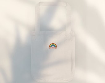Sac fourre-tout arc-en-ciel en coton bio You Are Magic - Accessoire Pride
