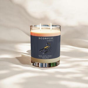 Funny Scorpio Scented Candle | Soy Wax Candle | Scorpio Birthday Gift | Zodiac Sign Candle | Unique Zodiac Gift | Funny Candles