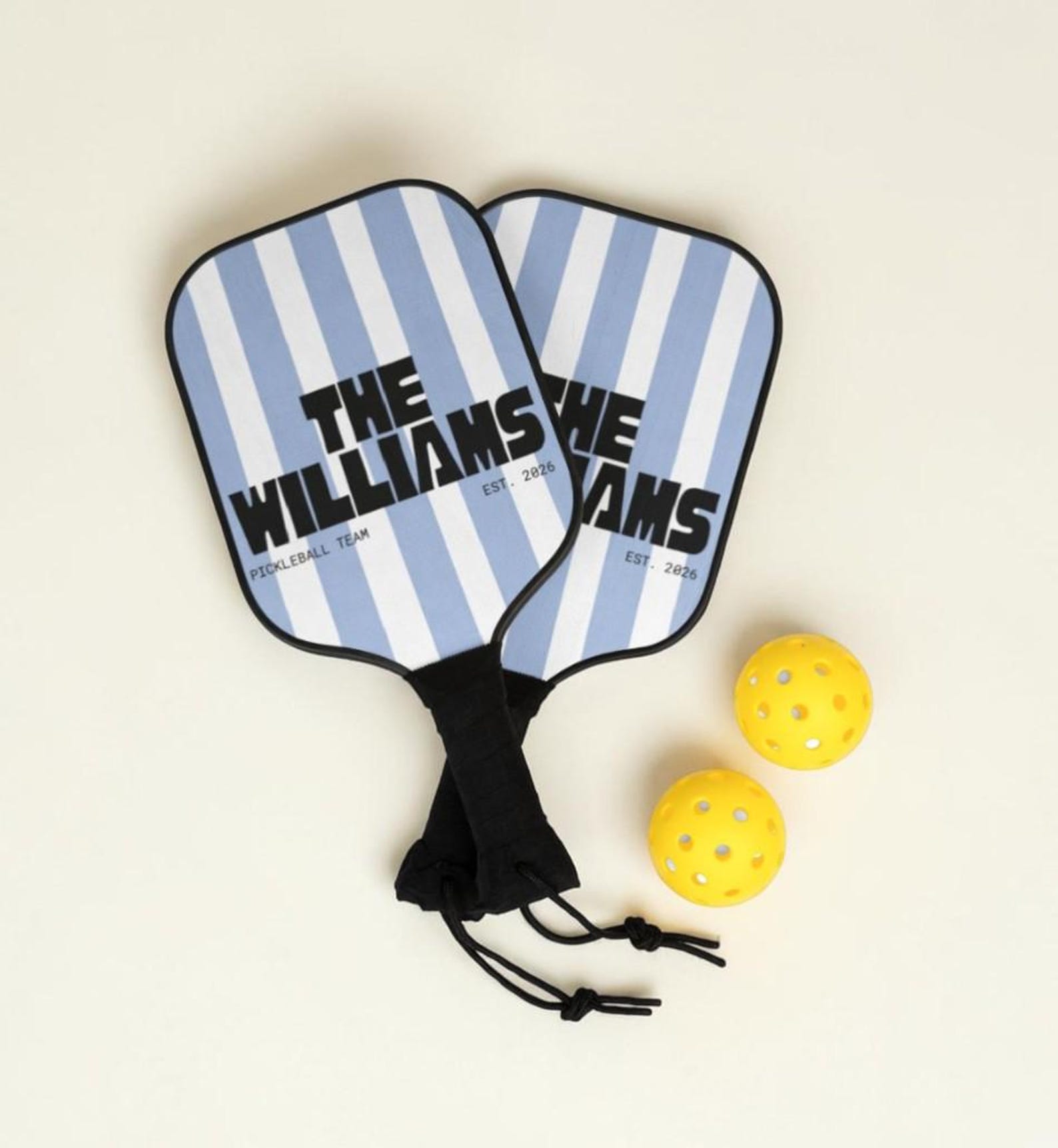 Personalized Pickleball Set | Gift for Pickleball Lover | Personalized Gift for Couple | Custom Pickleball Paddle | Perfect Engagement Gift - Green