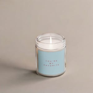 You're My Favorite Scented Candle | Vela de cera de coco e damasco | Presente de Dia dos Namorados para ela | Presente de Dia dos Namorados para ele | Presente para melhor amiga