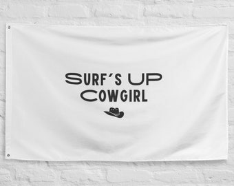 Drapeau Cowgirl Surf's Up