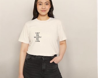 Camiseta gráfica motivacional: Camiseta de algodón orgánico reciclado