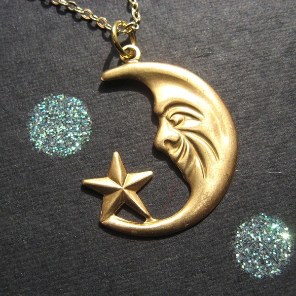 Man in the Moon Necklace