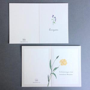 1 Trauerkarte (wähle aus) I Kondolenzkarte I Beileidskarte I Trostkarte I Abschiedspost I Dankeskarte I Grusskarte I Klappkarte I DIN A6 I