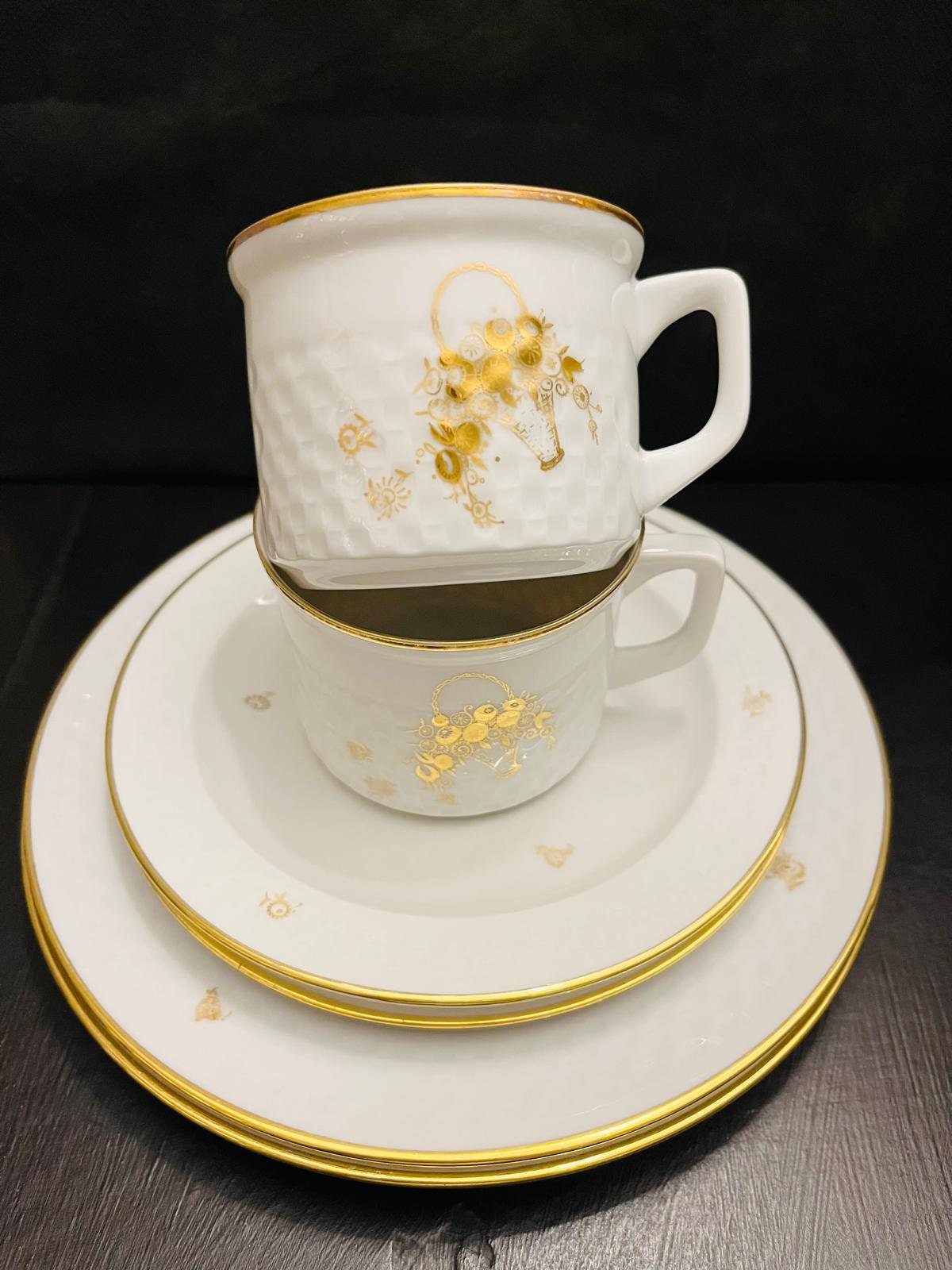 Service de Café Complet (6 tasses/assiettes