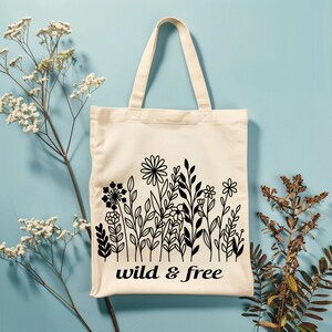 Wildflower SVG: Mom Shirt Design, Cricut Cut File (PNG, DXF)