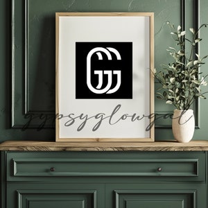 Living Room Wood Frame Mockup: Vintage Art Print (JPG)