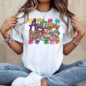 Autism Mom Like Normal Mom Except Much Stronger | Autism Mom PNG | Varsity | Heart Autism Mama