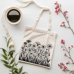 Wildflowers SVG Cut File: Mom Shirt Design (PNG, DXF)