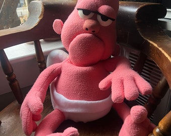 Grumpy Cupid - Handmade Puppet