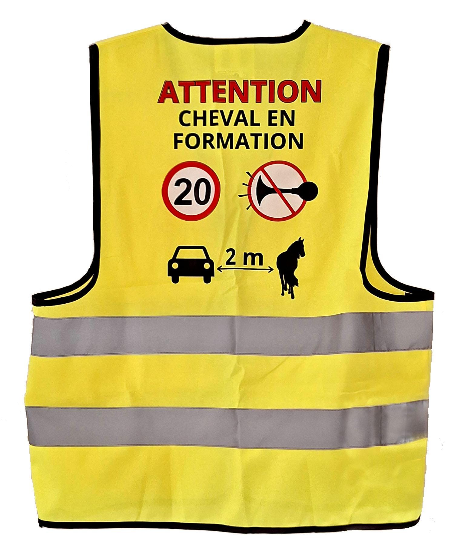 GILET DE SECURITE HAUTE VISIBILITÉ VELO JAUNE FLUO - Decathlon