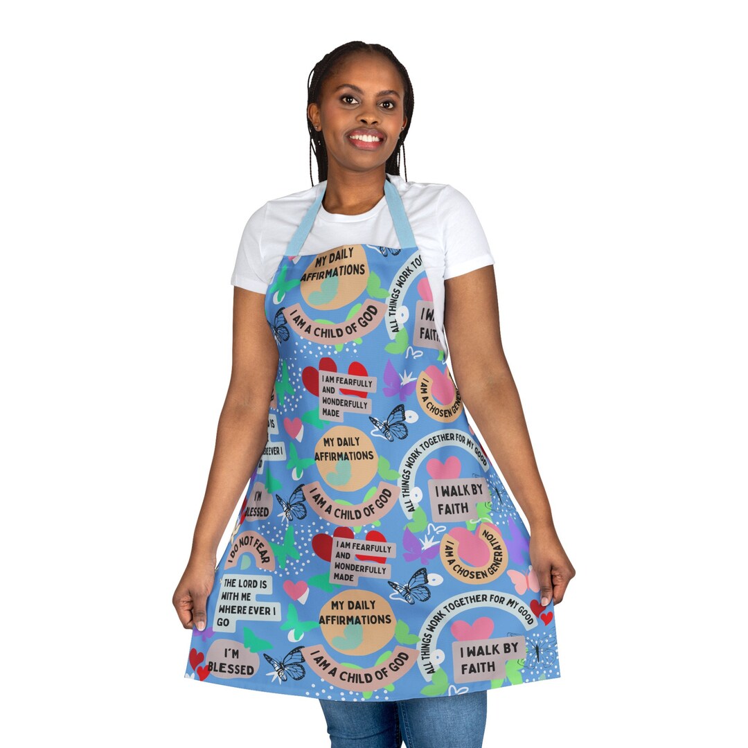 Fire Colors and Turquoise Orange Carrying Their Prayers Apron main image 1