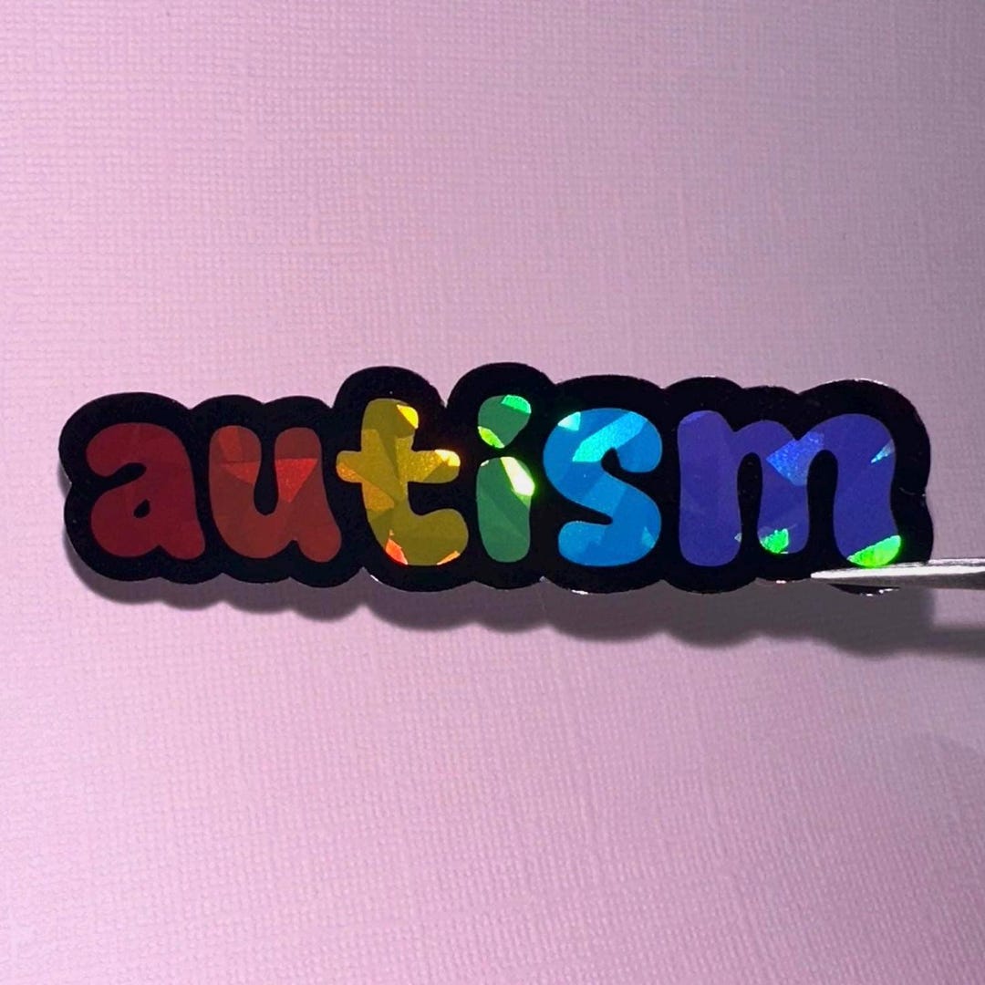 Rainbow Autism Sticker - Etsy