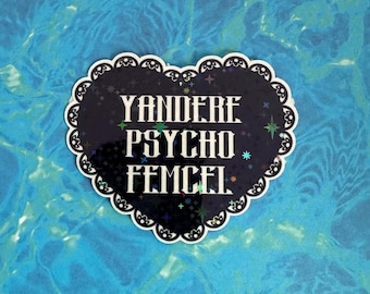 Yandere Psycho Femcel Girlfriend Grippy Sock Jail Stickers